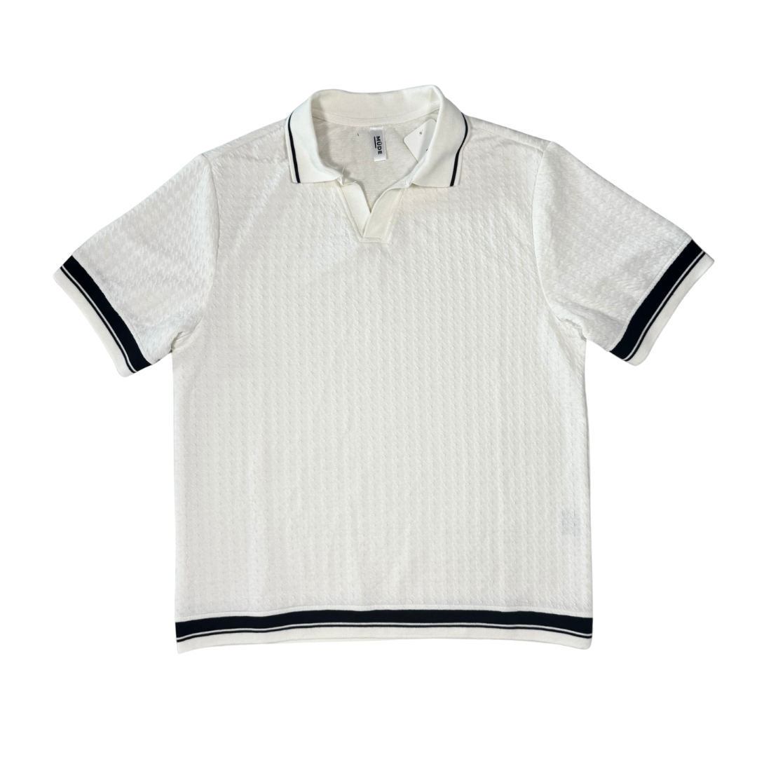 Knitted Collar Polo Shirt