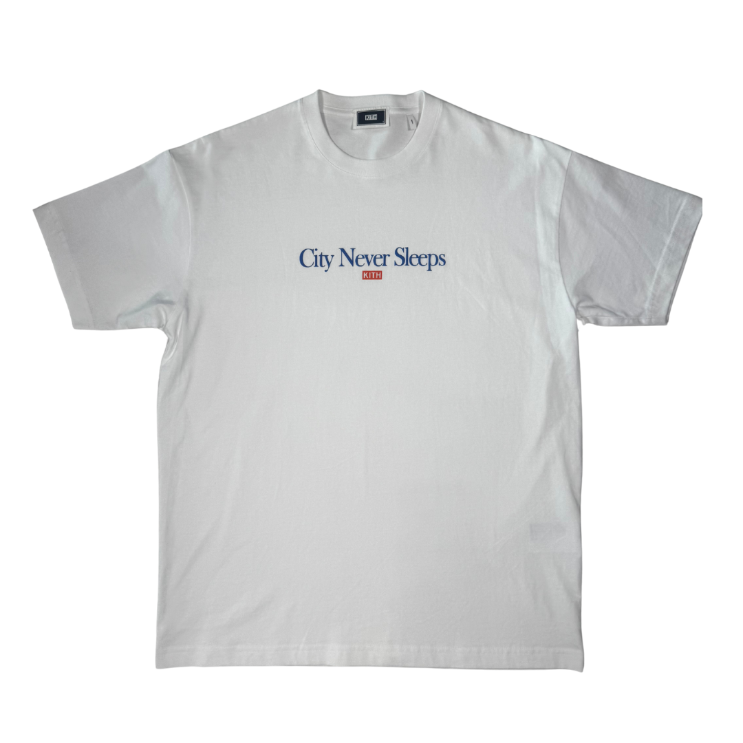 KITH CITY NEVER SLEEP TEE