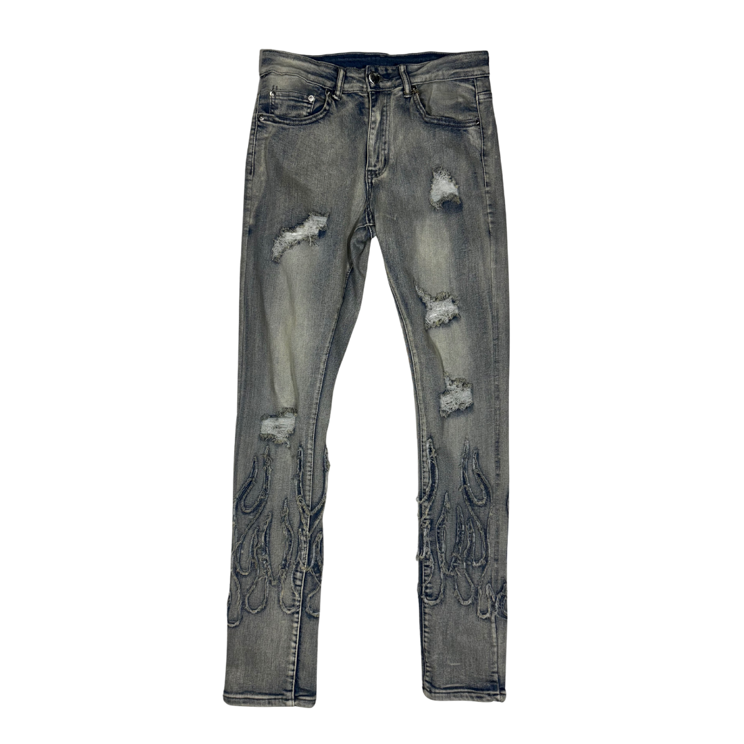 Leg Flame Skinny Jeans